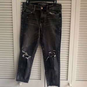 American Eagle High Rise Jegging Crop - Black